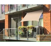 Voile d'ombrage rectangulaire pour balcon 2 x 1,40 m First Jardiline - Sable