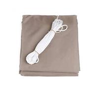 Voile d'ombrage rectangulaire pour extérieur, 2 x 4 m et 3 x 6 m, protection UV, pour jardin, balcon, installation facile avec corde gratuite, filet d'ombrage imperméable kaki