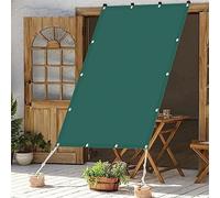 Voile d'ombrage rectangulaire pour extérieur, jardin, piscine, terrasse, balcon, protection UV pour un confort ultime et une utilisation polyvalente, 3,5 x 8 m, vert foncé