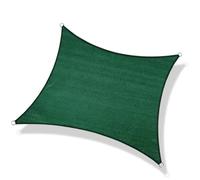 Voile d'ombrage rectangulaire pour extérieur - Protection UV à 95 % - Coins et bords renforcés en acier inoxydable - Idéal pour terrasse, pelouse et terrasse (6,5 x 7 m)