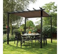 Voile d'ombrage rectangulaire pour jardin, balcon, terrasse et terrasse, 3 x 4 m, avec œillets, protection UV à 90 %, pour jardin, balcon, terrasse et terrasse, marron