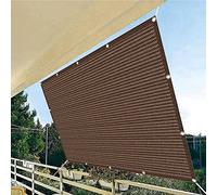 Voile d'ombrage rectangulaire pour jardin, extérieur, 2,5 x 9,5 m, respirant, résistant à la déchirure, protection solaire, marron, idéal pour le jardin et la terrasse