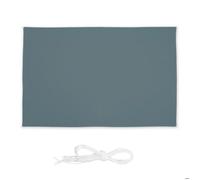 Relaxdays Voile d'ombrage rectangulaire 2x3 m imperméable anti-UV avec tendeurs Gris