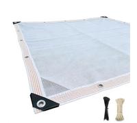 Voile D'ombrage Rectangulaire Toile Pergola 4x3 Blanc 90% Protection UV Toile Ombrage Exterieur, Tissu Hdpe Respirant Haute Densité avec Œillets pour Pergola Jardin Terrasse(7x8m)