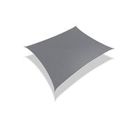 Voile d'ombrage rectangulaire3x2.5M avec 24pcs kit de fixation Gris