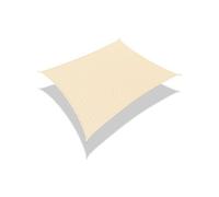 Voile d'ombrage rectangulaire3x5M avec 24pcs kit de fixation Ivoire