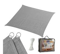 Voile d'ombrage Relaxdays, HDPE Respirant, Jardin & Balcon, œillets et Cordes, Choix Tailles & Couleurs