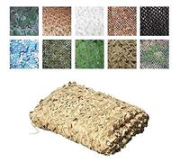 Voile d'ombrage renforcé en maille de camouflage pour l'armée et la chasse | Tissu Oxford résistant aux UV et anti-ultraviolets | Filet de camouflage beige pour décoration de jardin et terrasse