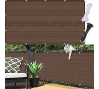 Voile d'ombrage résistant aux intempéries - 125 x 400 cm - Protection UV et vent - Durable et sans perçage - Différentes tailles et couleurs - Housse pour balcon avec œillets et corde - Pour jardin