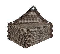 Voile d'ombrage résistant aux UV 90 % en maille filet à œillets pour jardin, terrasse, niche pour chien, 1 x 2 m à 6 x 8 m, couleur naturelle
