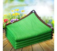 Voile d'ombrage résistant aux UV pour abri auto, terrasse, jardin, 80 % 95 % avec bords thermocollés, idéal pour filet d'ombrage pour plantes, vert, 5 x 18 m
