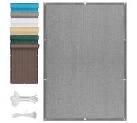 Voile d'ombrage Respirant 150 x 580 cm Hdpe, UV Protection, Rectangle Filet Ombrage Rectangle Résistant, Protection Solaire pour Balcon Serre Jardin Pergola House, Gris