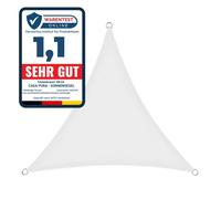 Voile d'ombrage, Respirant, Blanc 3,6 x 3,6 x 5,1 m, Triangulaire