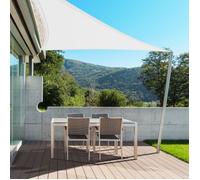 Voile d'ombrage Respirant, Blanc, 5 x 5 x 5 m