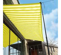 Voile d'ombrage respirant et perméable à l'eau avec protection UV à 92 % - Distance entre les trous : 50 cm - Pour balcon, jardin, cour - 6 x 7 m
