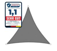 Voile d'ombrage, Respirant, Gris 5 x 5 x 7 m, Triangulaire
