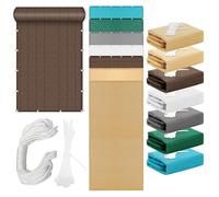 Voile d'ombrage Respirante 1.7 x 3.6 m Respirante Protection UV 98% Toiles D'Ombrages avec Corde Libre et Oeillets pour Serre/Jardin/Pergola/Patio Lawn, Brun