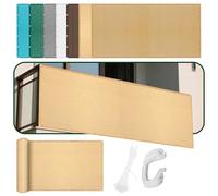 Voile d'ombrage Respirante 200 x 500 cm Résistant 98% Protection Rayons UV HDPE Voiles d'ombrage avec 4 Morceaux de Corde pour Jardin, Terrasse, Camping, Balcon, Couleur Crème