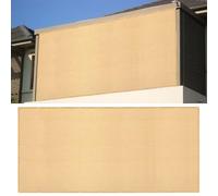 Voile d'ombrage Respirante 330 x 450 cm Protection des Rayons UV à 98% Filet d'ombrage Extérieur Cordes de Fixation Incluses pour Extérieur Terrasse Jardin Balcon, Couleur Crème