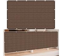 Voile d'ombrage Respirante 400 x 490 cm Respirante Anti 98% UV Toiles D'Ombrages UV Protection avec Oeillets et Cordons pour La Fête de Jardin Patio Extérieur, Brun