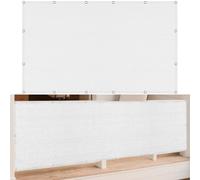 Voile d'ombrage Respirante 490 x 620 cm Respirante Anti 98% UV Toiles D'Ombrages UV Protection avec Oeillets et Cordons pour La Fête de Jardin Patio Extérieur, Blanc