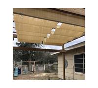 Voile d'ombrage rétractable 2 x 18 m pour pergola de jardin, terrasse, pavillons, fournit un pare-soleil fiable et une intimité, parfait pour les espaces extérieurs