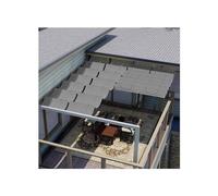 Voile d'ombrage rétractable, auvent de pergola d'extérieur réglable avec kit d'installation pour terrasse, patio, jardin et café - Solution de couverture d'auvent personnalisable