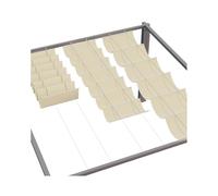 Voile d'ombrage rétractable - Auvent de protection solaire réglable, 2,2 m x 13 m pour un contrôle optimal de l'ombre - Ouverture et fermeture faciles pour s'adapter à la position du soleil
