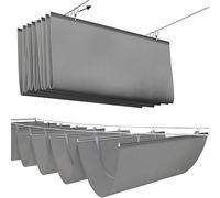 Voile d'ombrage rétractable avec kit de montage pour auvent, terrasse, cour, porche, tonnelle, facile à installer, 2,5 m x 6 m