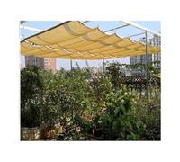 Voile d'ombrage rétractable avec protection UV pour l'extérieur, toutes saisons, réglable pour divers environnements, améliore l'expérience de plein air (l : 1 m x L)