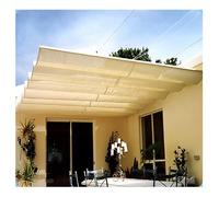 Voile d'ombrage rétractable en forme de U pour extérieur, jardin, terrasse, pergola, 1,5 x 5 m, parfait pour les jardins d'hiver et les terrasses.