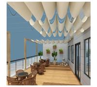 Voile d'ombrage rétractable en forme de U pour extérieur, résistant aux UV, en polyéthylène haute densité pour terrasse, jardin, terrasse, arrière-cour - Protection solaire parfaite