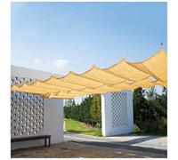 Voile d'ombrage rétractable en forme de U résistant aux UV pour pergola, porche, terrasse, jardin - 0,8 x 4 m