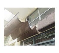 Voile d'ombrage rétractable en polyéthylène haute densité - Protection UV - Pour terrasse, jardin, terrasse - Store enrouleur en forme de U - 2,8 x 15 m (l x L) - Parfait pour les espaces extérieurs