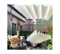 Voile d'ombrage rétractable - Housse de pare-soleil à suspendre pour pergola, terrasse et porche avec câble métallique - Remplacement de l'auvent amovible - 2,5 x 18 m (l x L)
