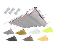 Voile d'ombrage rétractable imperméable avec œillets, auvent de balcon avec corde, idéal pour terrasse, piscine et terrasse, gris, 1,5 x 15 m