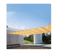 Voile d'ombrage rétractable imperméable en polyéthylène haute densité très épais en forme de U pour extérieur, 2,4 x 3 m, pour terrasse, jardin, terrasse