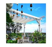 Voile d'ombrage rétractable imperméable pour terrasse et jardin, pergola réglable, 1,3 x 18 m, protection UV et facile à installer