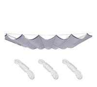 Voile d'ombrage rétractable, imperméable, protection solaire pour jardin, pergola, panneau d'auvent réglable, abri rafraîchissant pour balcon, cour, terrasse, jardin, piscine, barbecue