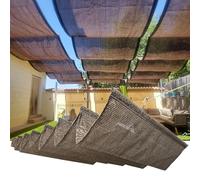 Voile d'ombrage rétractable imperméable, protection UV et imperméable - Pour balcon, jardin, terrasse, pergola, véranda (noir, 1,8 x 15 m)