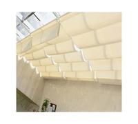 Voile d'ombrage rétractable, imperméable, protection UV, tissu anti-âge, forte résistance à la déchirure, sensation épaisse, 0,8 m x 14 m, pour une utilisation en extérieur