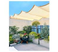 Voile d'ombrage rétractable ondulée - Protection UV - Housse de pergola d'extérieur - Store coulissant en forme de U pour auvent, terrasse, porche, tonnelle (l 1,2 x L 9 m)