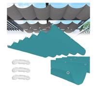 Voile d'ombrage rétractable ondulée, réglable, imperméable, protection UV, auvent pour terrasse/pergola, améliore le confort et le style en plein air