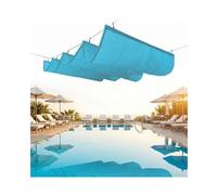 Voile d'ombrage rétractable ondulée,Rétractable Vague Toile D'ombrage，Protection Solaire résistante aux UV，UV and Sun Protection U Shape Roof Awning，for Deck Porch(W1.7*L20m/W5.57*L65.62ft)