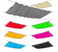 Voile d'ombrage rétractable - Pergola - Imperméable - Protection solaire - Pour le jardin - Réglable - 100 % protection contre les rayons UV - L : 150 cm - L : 400 cm - Gris