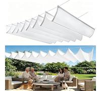 Voile d'Ombrage Rétractable pour Balcon Terrasse, Imperméable UV | Store Ondulé Solaire Compact, Installation Simple pour Petit Espace Extérieur,300 WxH 950 cm