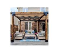 Voile d'ombrage rétractable pour pergola et tonnelle - Voile d'ombrage d'extérieur - 1,2 x 7 m - Idéal pour terrasse, cour, arrière-cour