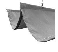 Voile d'ombrage Rétractable Rainproof Wave Telescopic Sunshade Sail Garden Sun Shading Canopy Outdoor Retractable Awning Pergolas Sunblock Shade Screen(Only Grey Sail,2x5m)
