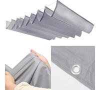 Voile d'ombrage rétractable rectangulaire imperméable avec fonction de blocage des UV et cordes accessoires, abri solaire pour jardin et terrasse (2 x 4 m)