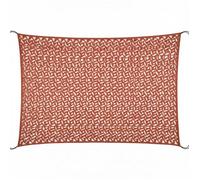 Voile d'ombrage réversible ""Camouflage"" 3 x 4m terracotta - Oviala